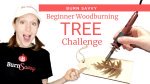 Beginner Woodburning Trees Challenge