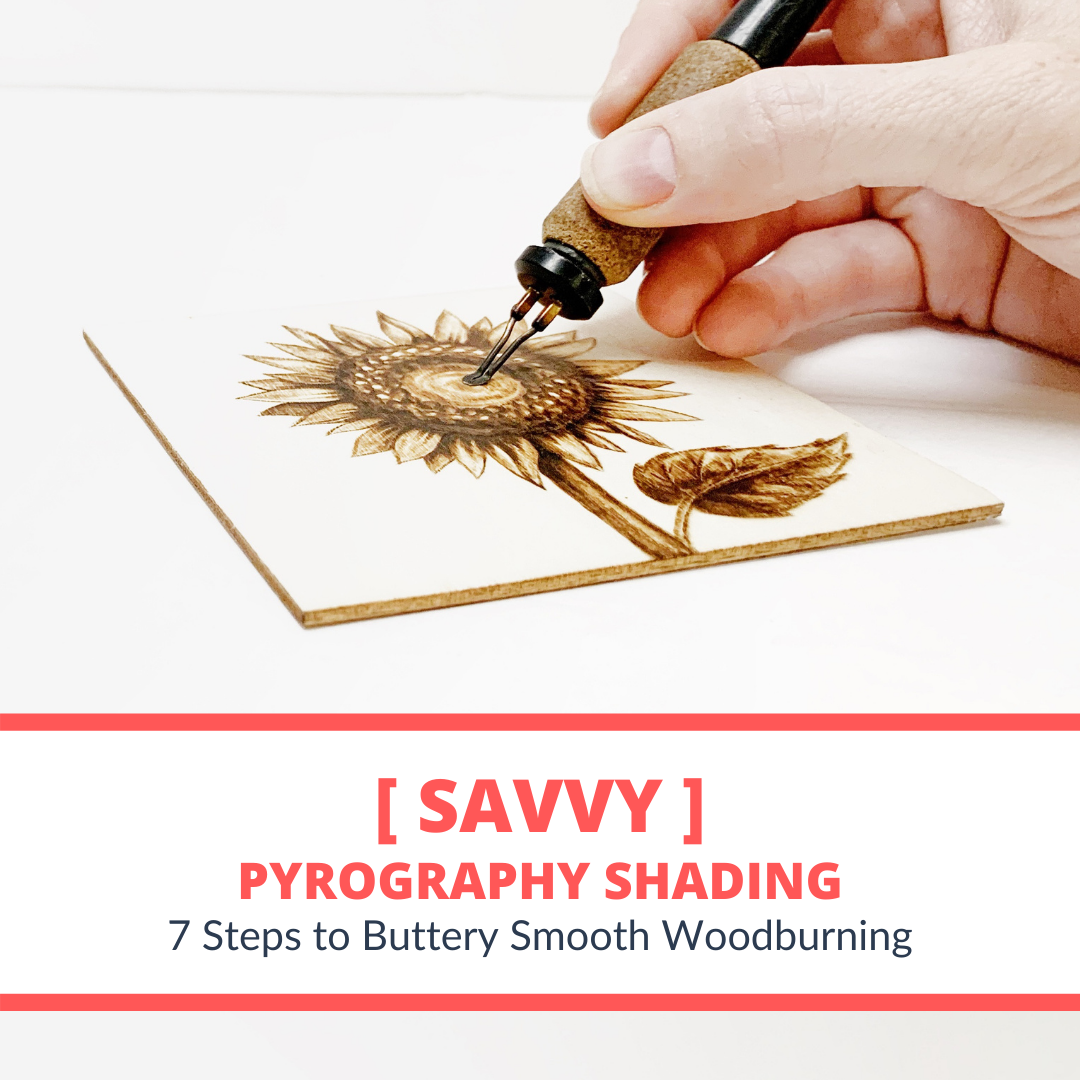 Savvy Pyrography Shading Course Profile Square
