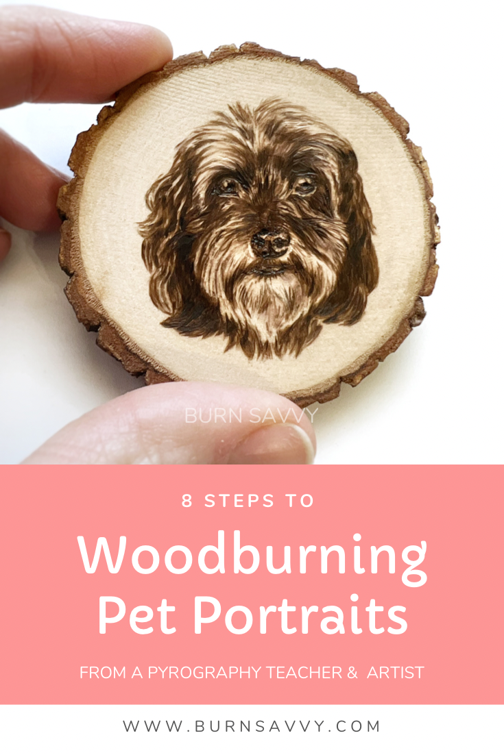 wood burning pet portraits, pyrography pet portraits, pet portraits