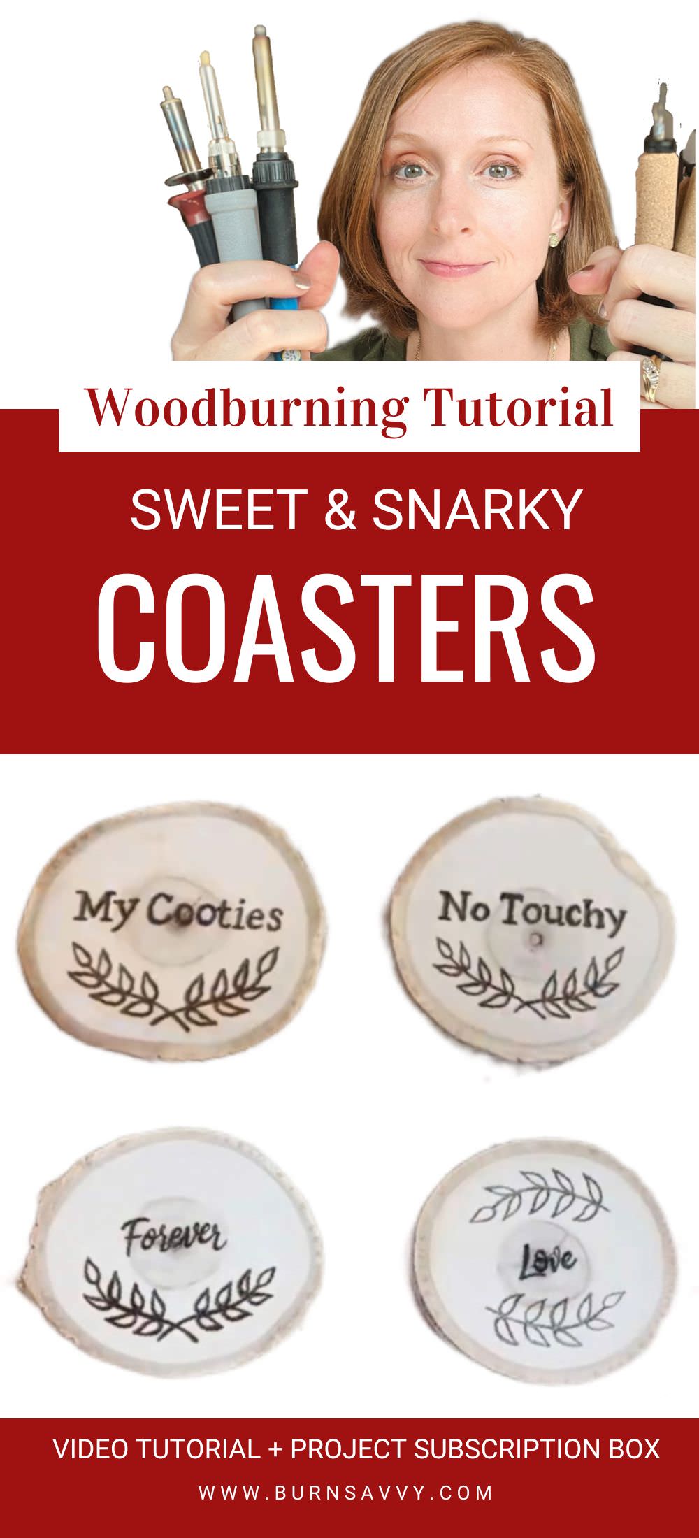April Crate Club - Sweet and Snarky Coasters Video Tutorial