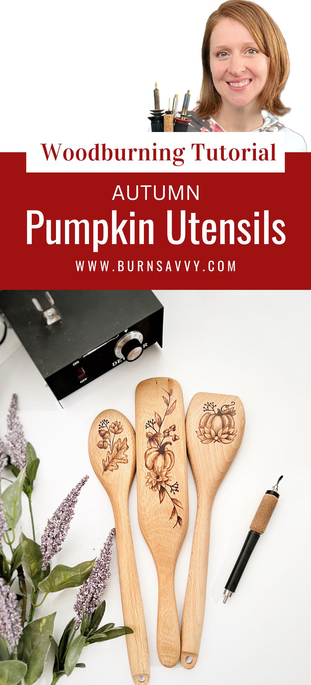 Autumn Pumpkin Wood Spoons Spurtle Crate Club Pin