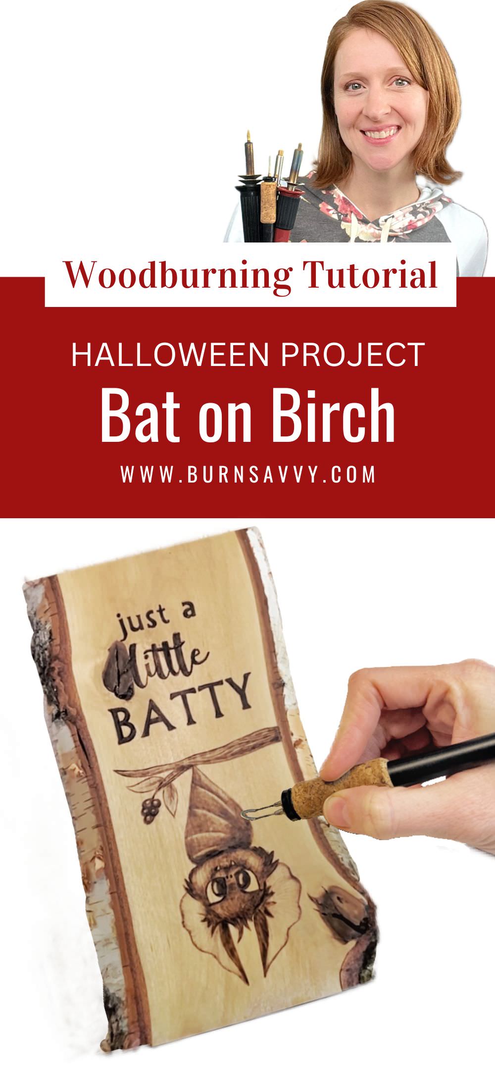 Bat on Birch Crate Club Pin smaller