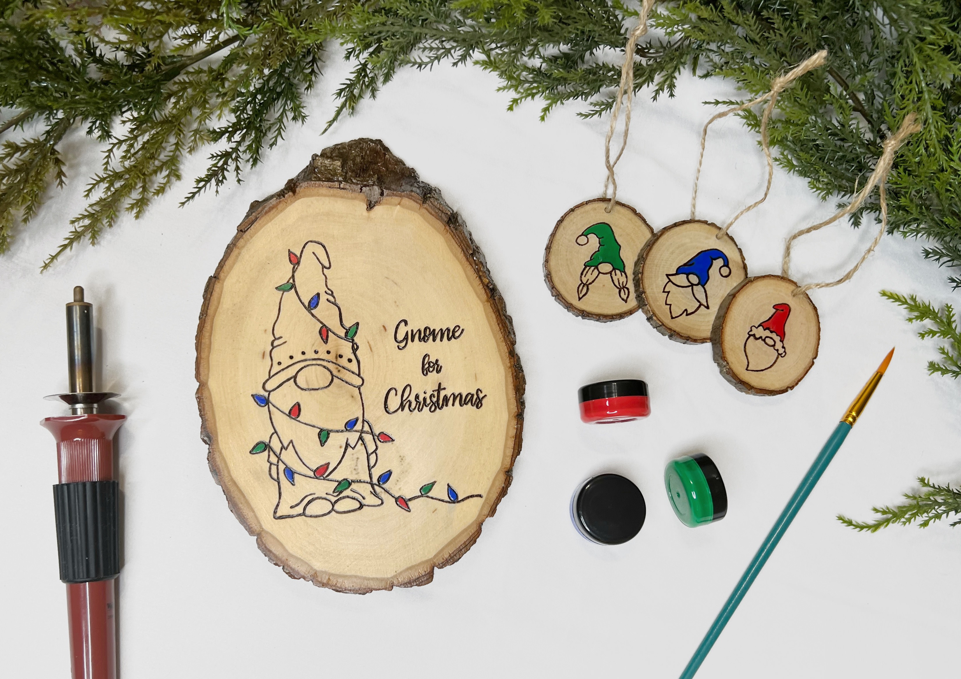 crate club subscription box gnome for christmas ornaments